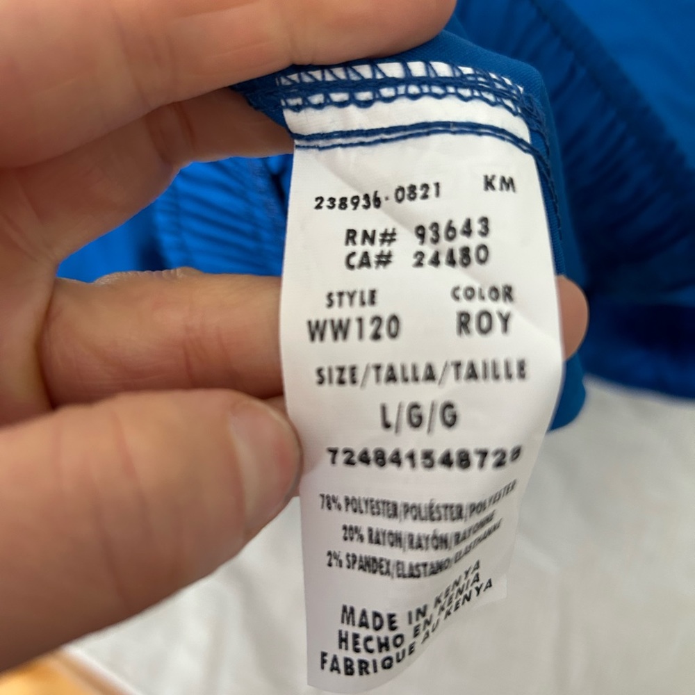 New never worn size large royal scrub pants